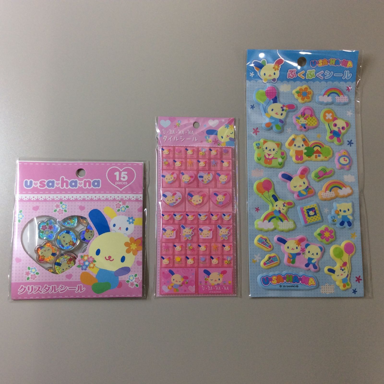 SAN612-0044【新品・未使用品】ウサハナ シールグッズ 5点セット ①