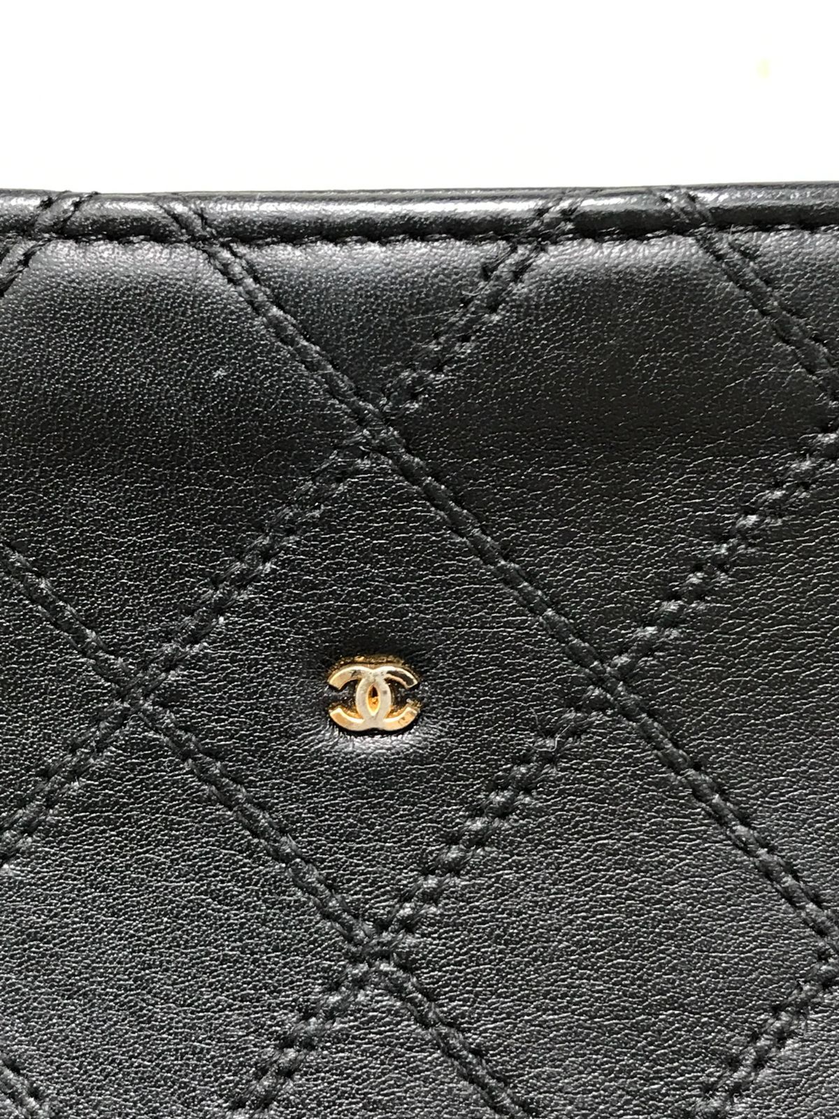 CHANEL シャネル ポーチ ビコローレ ココマーク ダブルステッチ