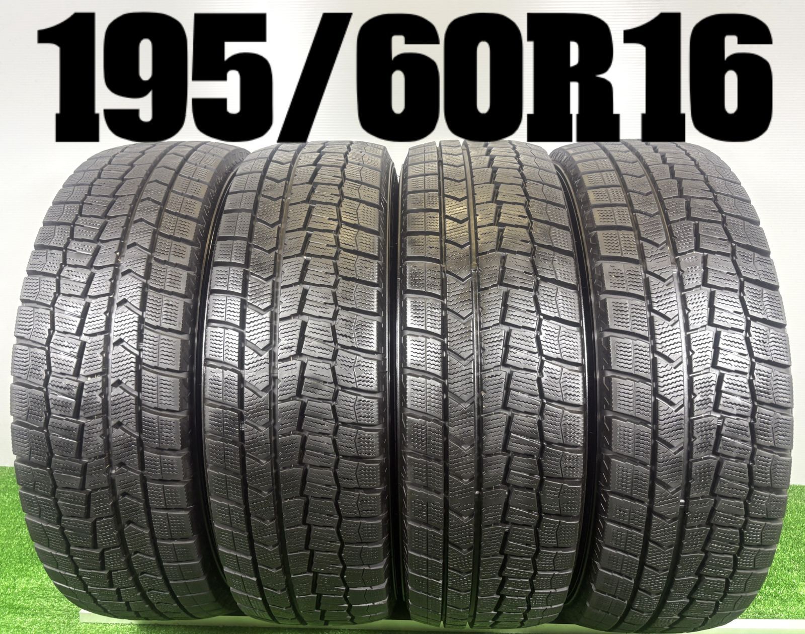 送料無料☆195/60R16 ダンロップ WM02 2022年製 4本 冬 タイヤ 