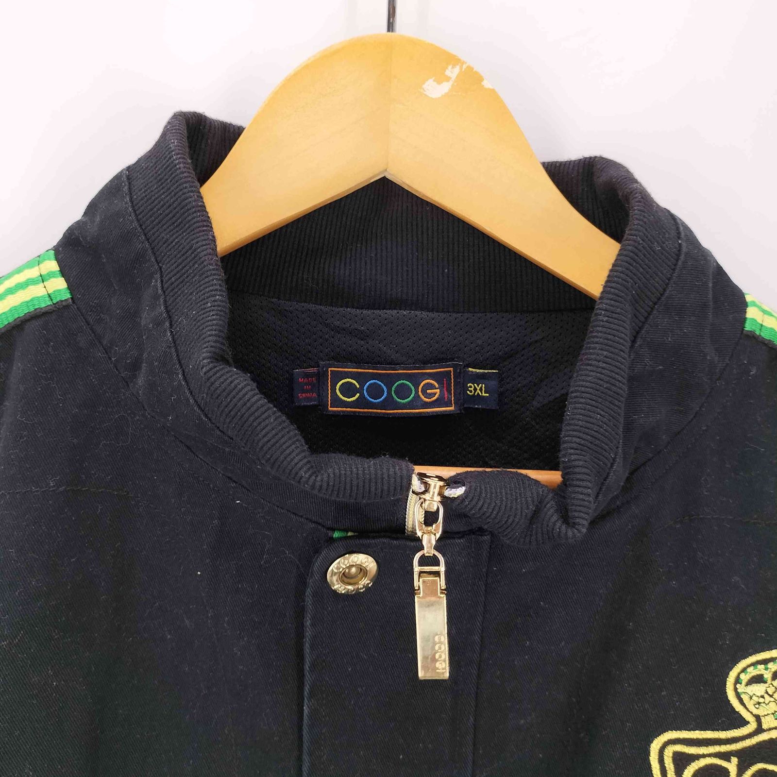 クージー COOGI 90-00S OLD エンブレム ロゴ 刺繍 ストライプライン