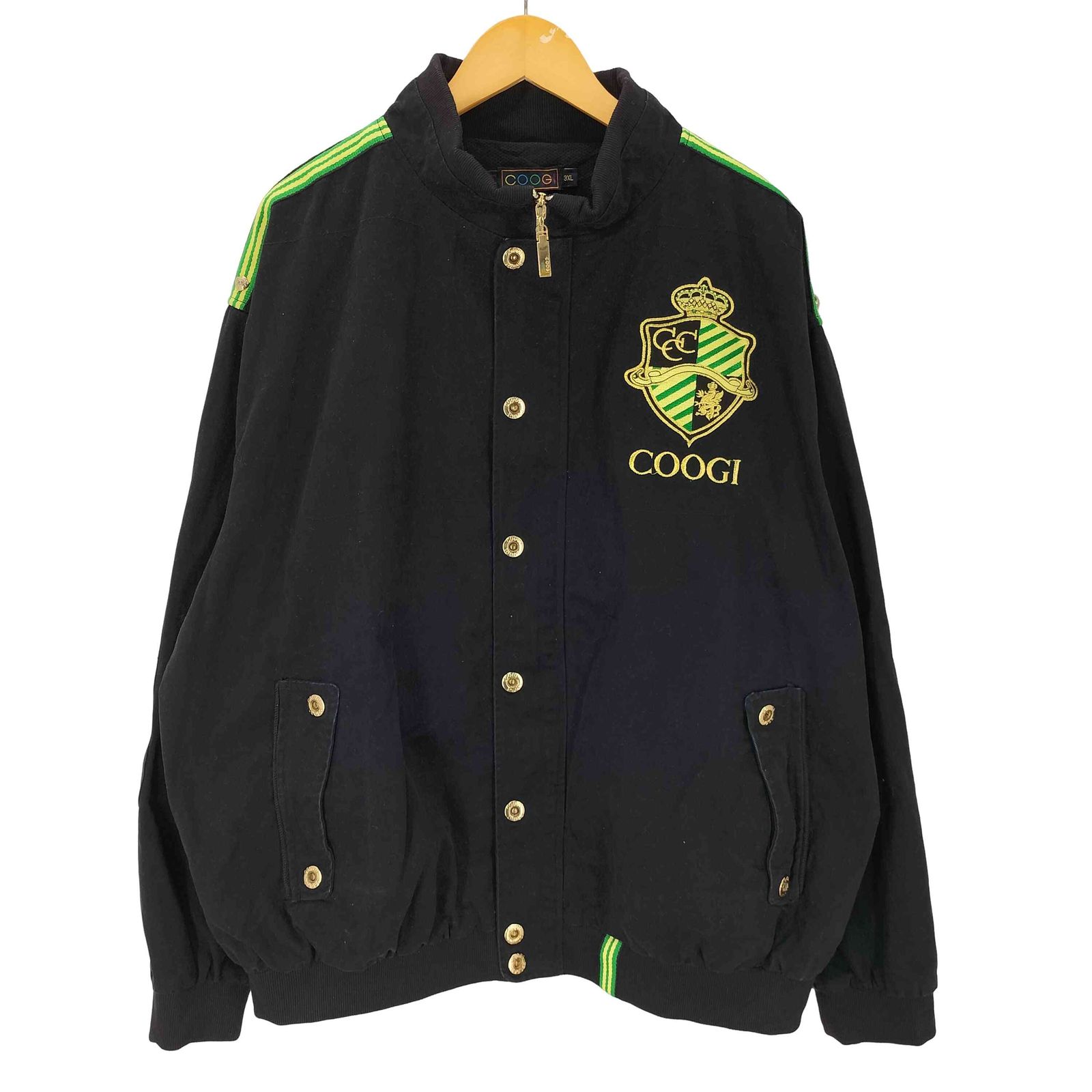 クージー COOGI 90-00S OLD エンブレム ロゴ 刺繍 ストライプライン