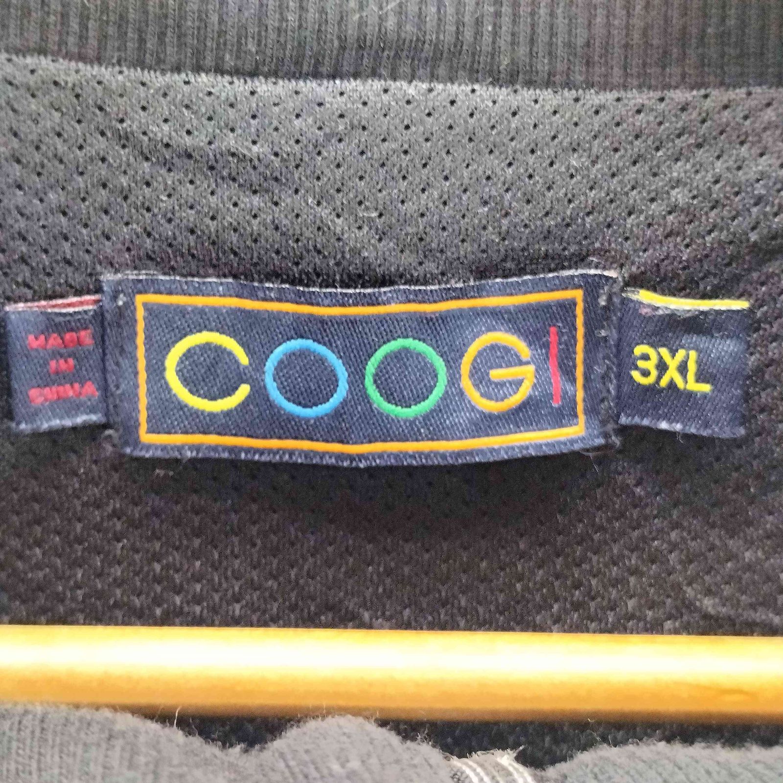 クージー COOGI 90-00S OLD エンブレム ロゴ 刺繍 ストライプライン