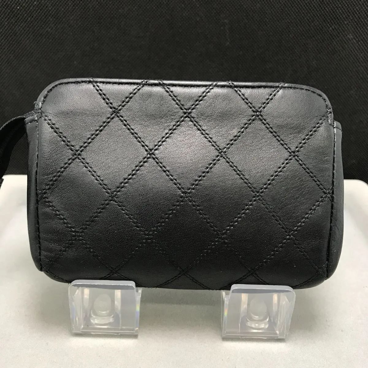 CHANEL シャネル ポーチ ビコローレ ココマーク ダブルステッチ