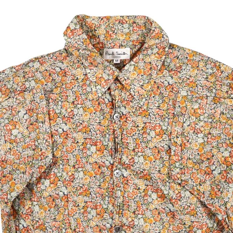 Paul Smith ポールスミス シャツ M 花柄 半袖シャツ マルチカラー 古着