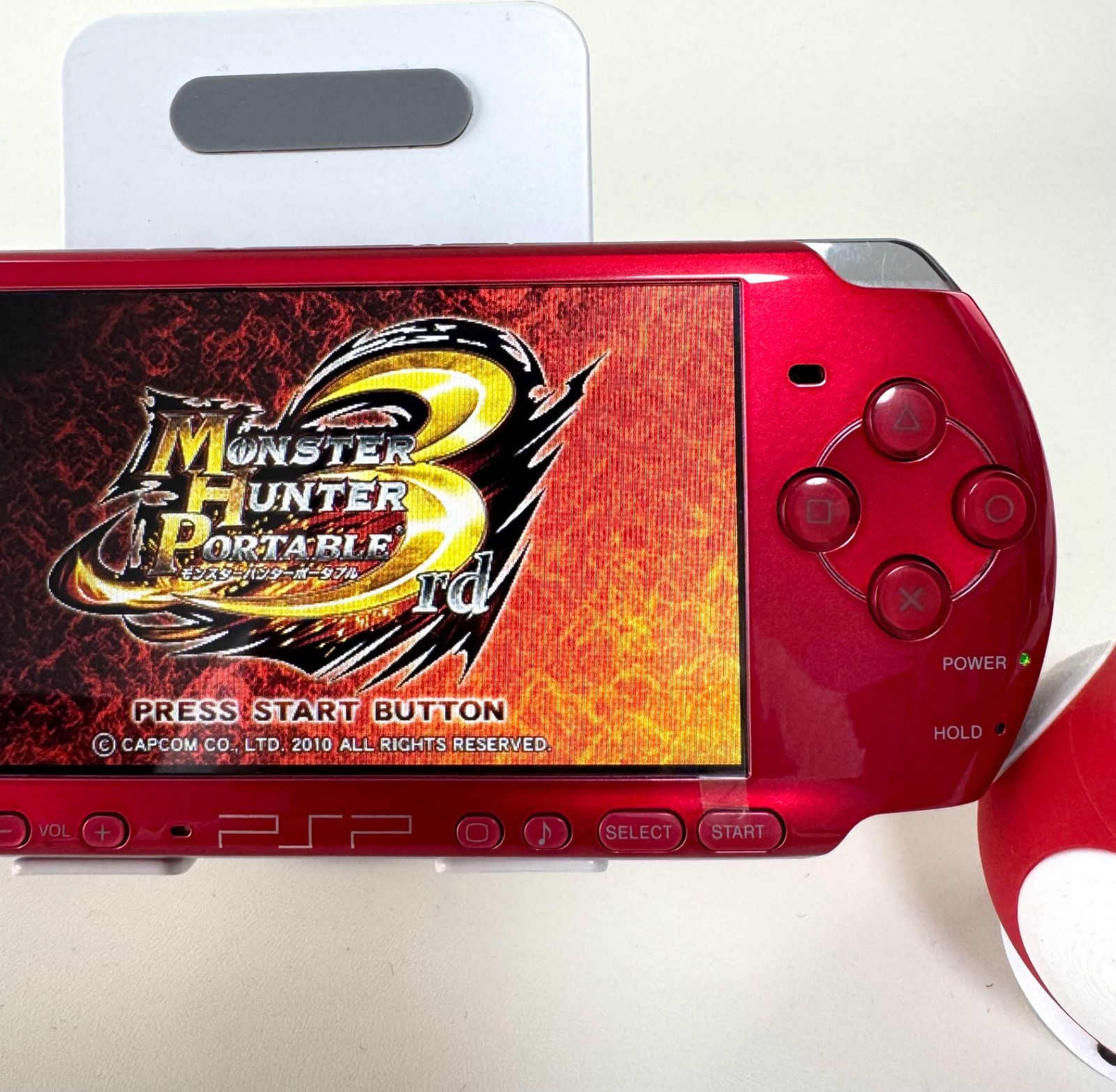 整備品】PSP-3000 フルラミネートIPS液晶 すぐ遊べるセット レッド