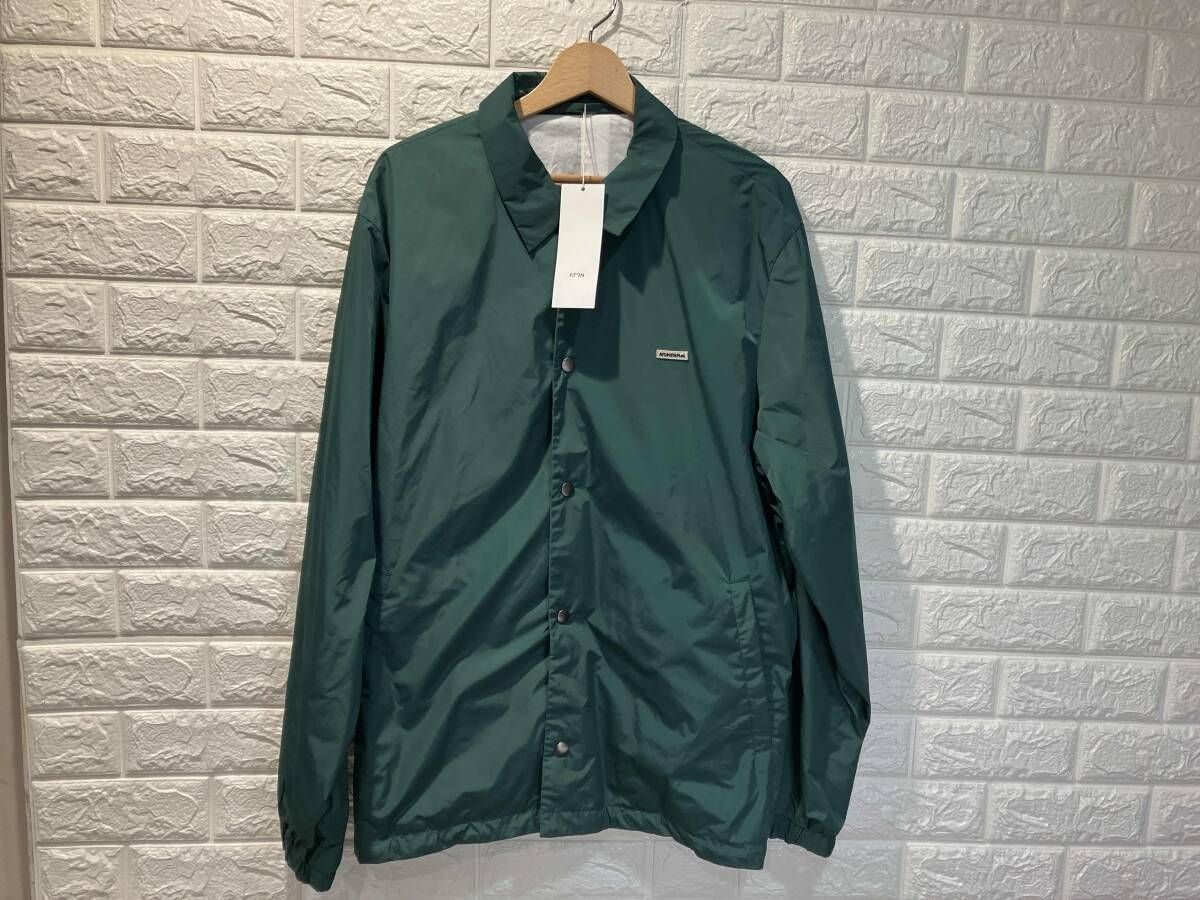 [タグ付き] ATON エイトン BOTANICAL DYED NYLON COACH JACKET JKA1SW0060 サイズXL グリーン 8,435円