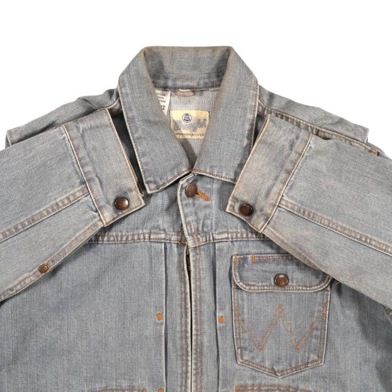 Wrangler ラングラー デニムジャケット Gジャン L ジージャン グレー