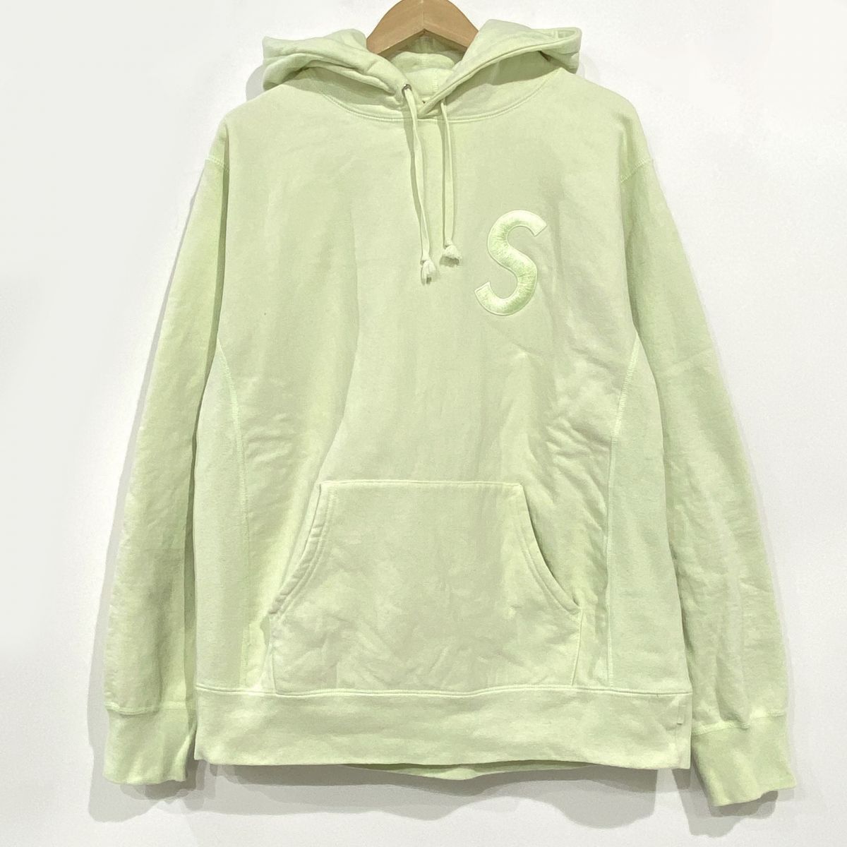 Supreme シュプリーム S Logo Hooded Sweatshirt Sロゴ プルオーバーフーディ パーカー Lサイズ ※中古