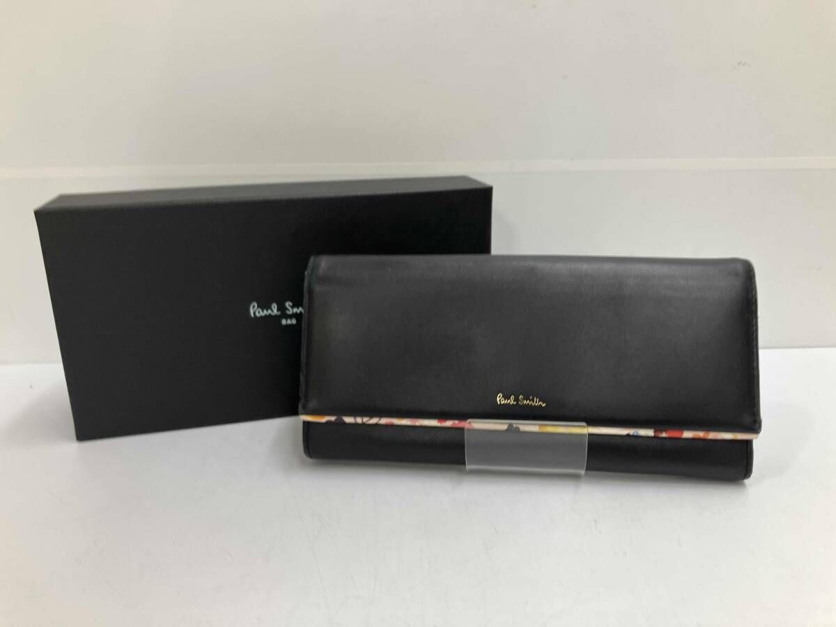 Paul Smith ペタルプリントトリム PWD516 花柄 長財布 レディース ポールスミス
