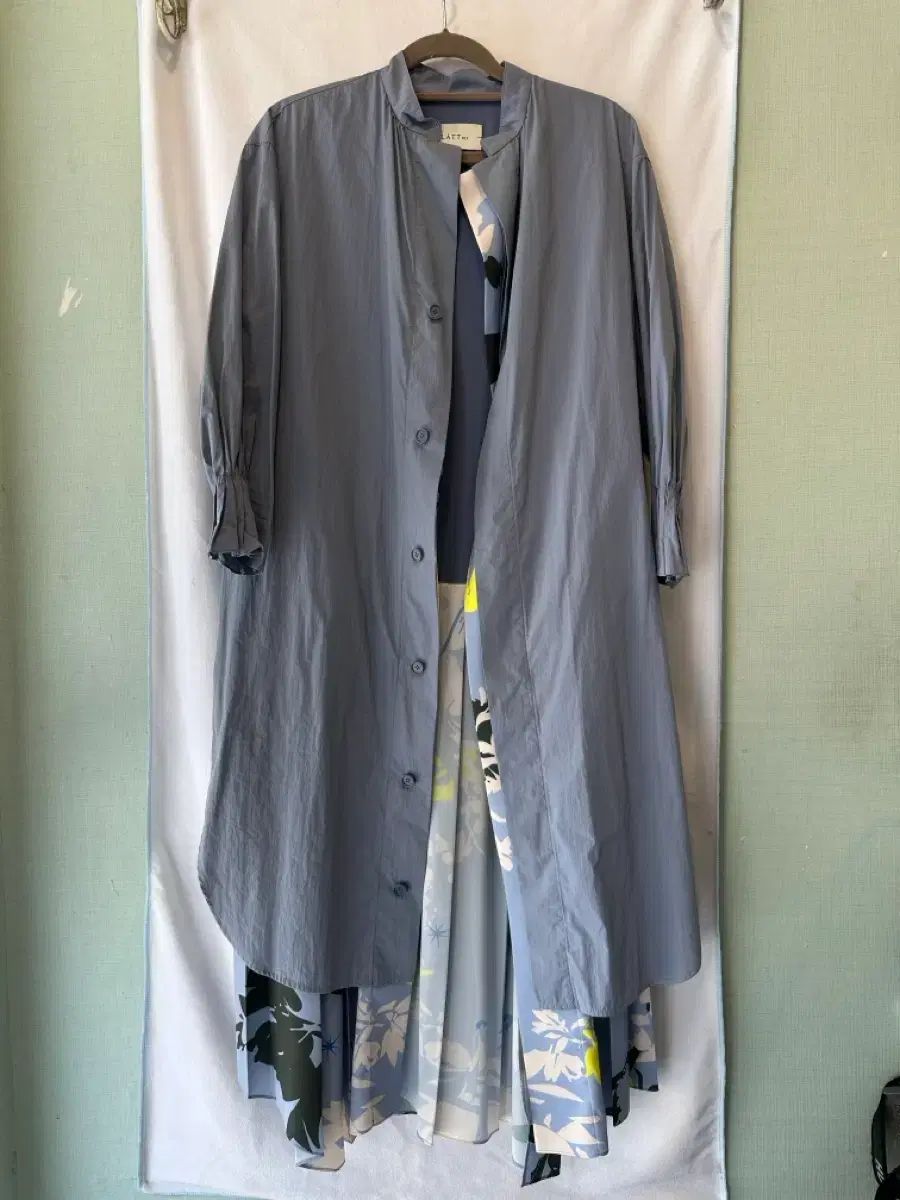 LATT BY T ハンサム LATT by T ブルー カラー シャツ ONE PIECE