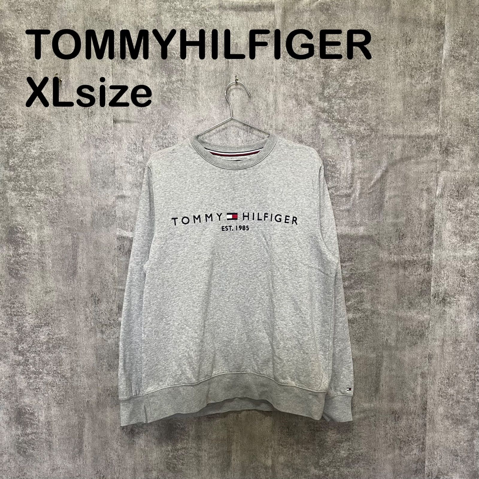 Y-969】TOMMY HILFIGER トミーヒルフィガー XL スウェット トレーナー 