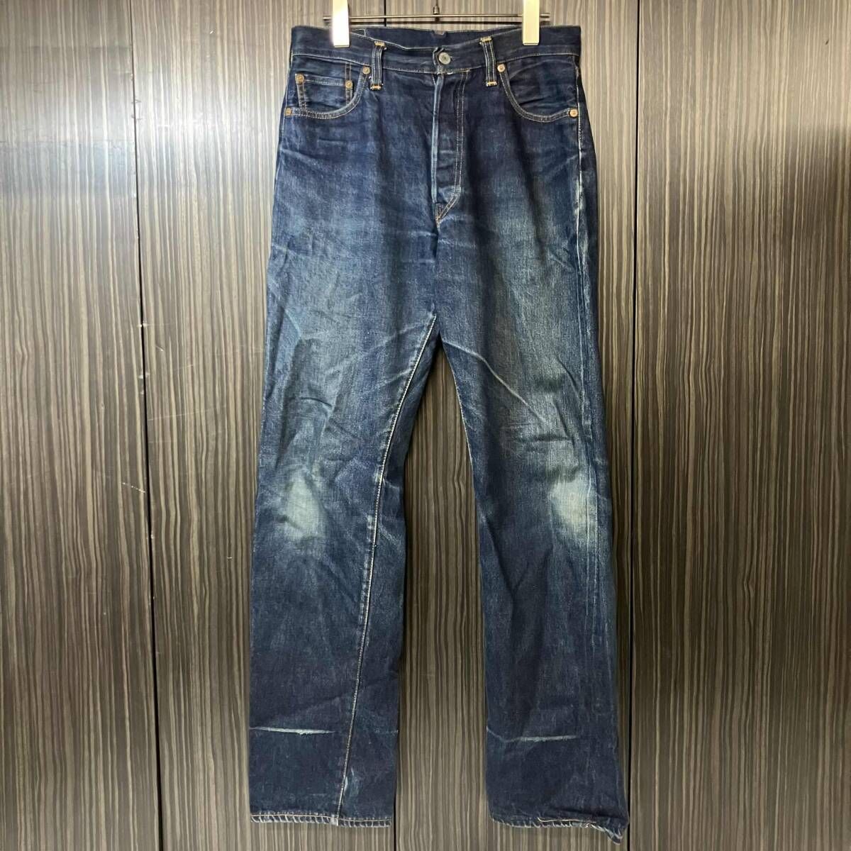 LEVI'S ジーンズ 501XX 1955年復刻モデル 501-0004 米国製 31×36 ネイビー リーバイス