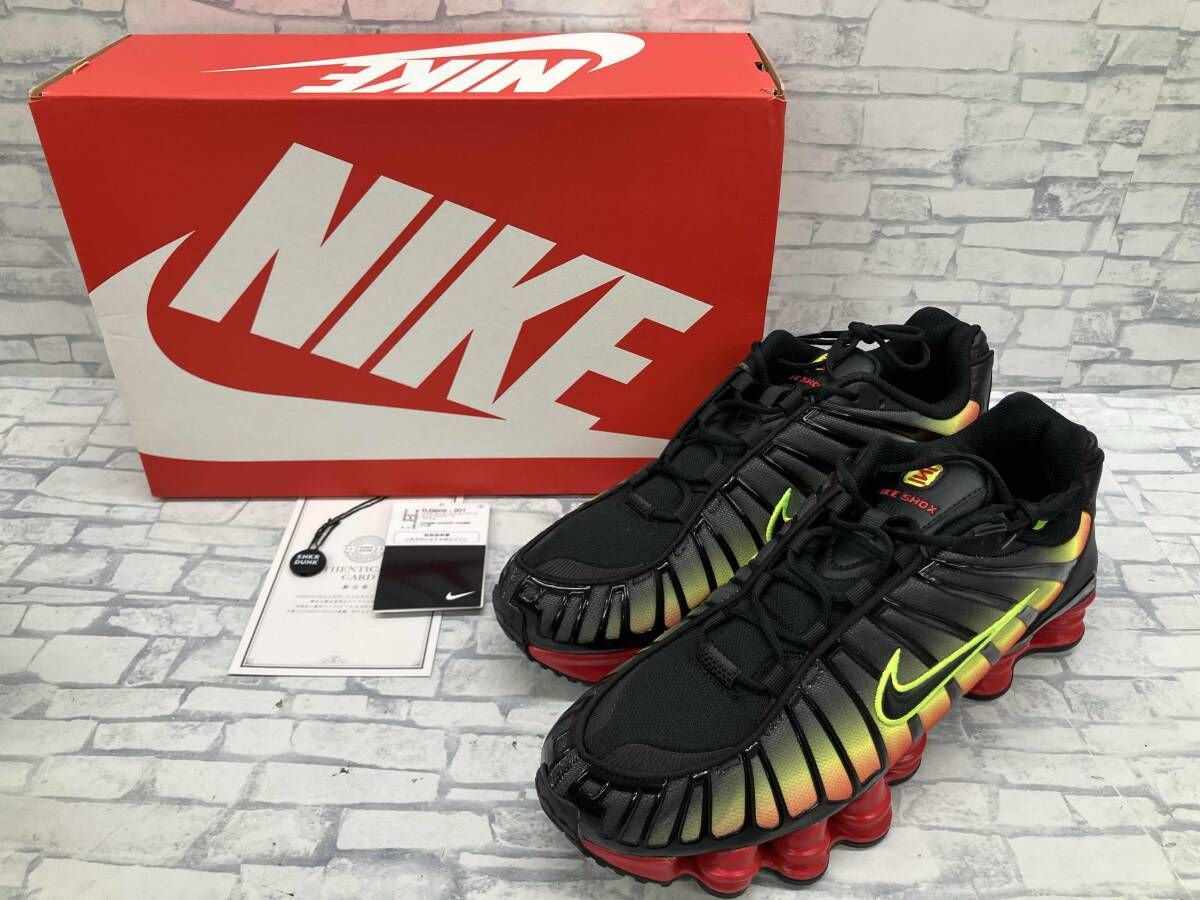 通年 NIKE ナイキ W Shox TL Black and volt HJ9309 001 29cm