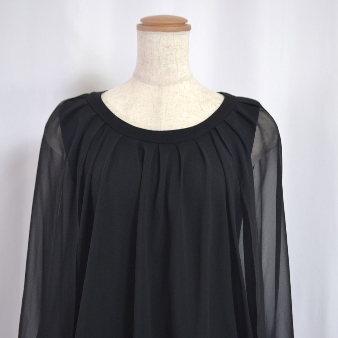 極美品】MADAM JOCONDEマダム ジョコンダ 日本製 シフォンケープ付き