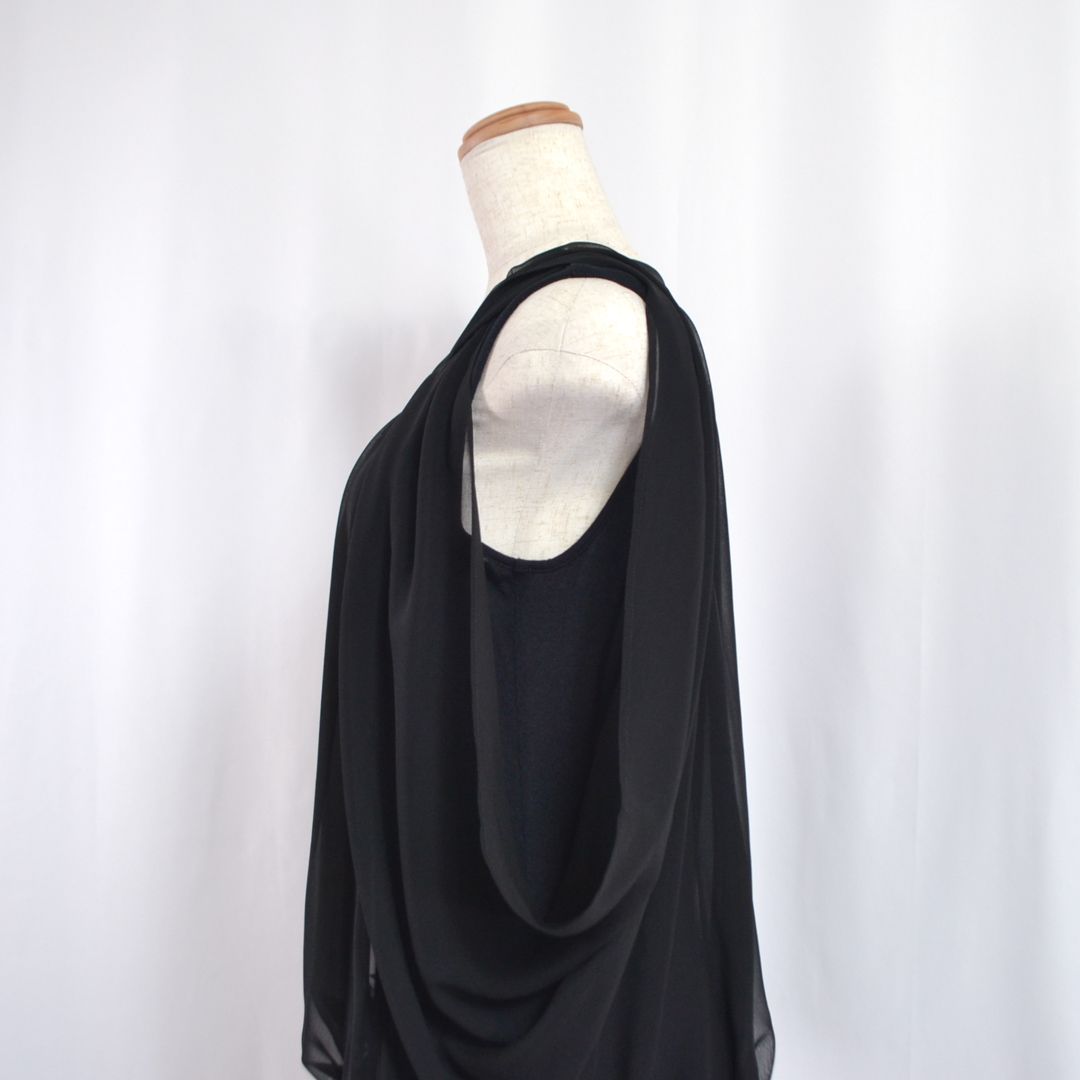 極美品】MADAM JOCONDEマダム ジョコンダ 日本製 シフォンケープ付き
