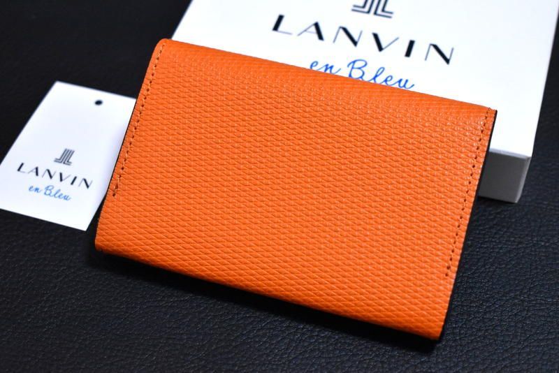 定価1万1000円】新品 LANVIN en Bleu【ハイデ】エンボスレザー 牛革