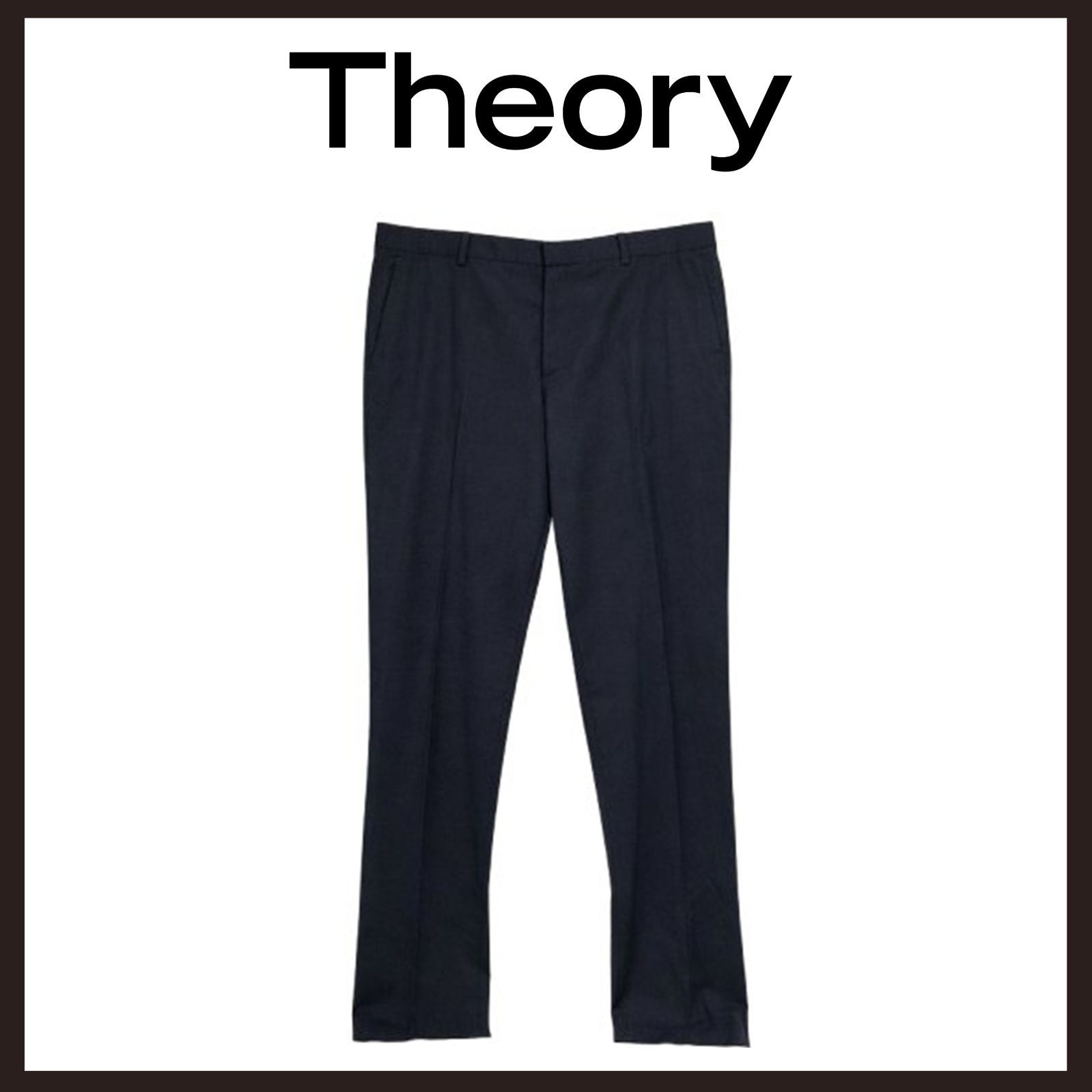 新品未使用　Theory（セオリー）　MAYER U A　ストライプ柄　スラックス　38　ネイビー