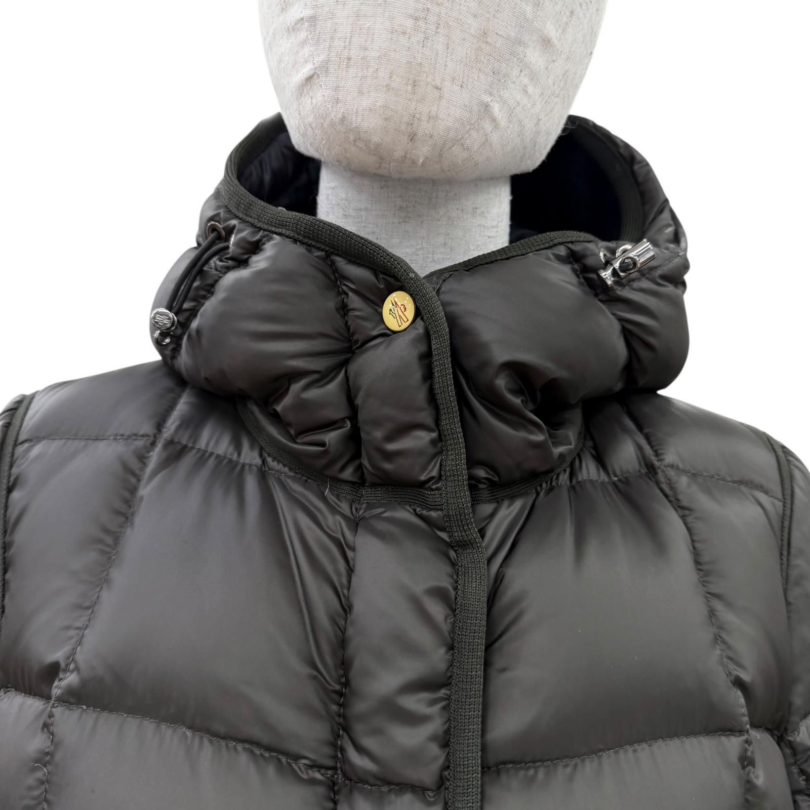極美品☆MONCLER モンクレール BUIS ロゴワッペン・フード付 ZIP UP