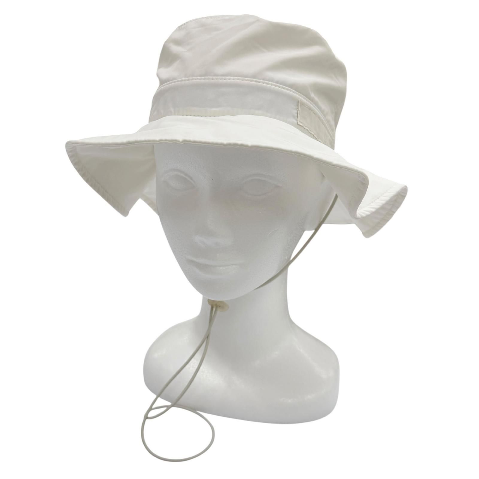 極美品▼DIOR ディオール オム 213C902C5808 AND PARLEY ロゴモチーフ 帽子 バケットハット/アスレチックハット ホワイト 59 正規品 26,280円