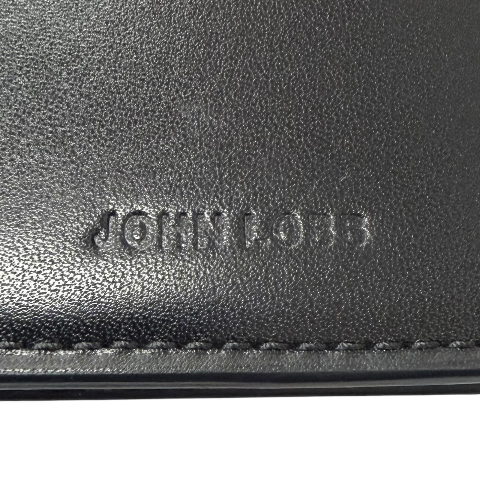 未使用品□John Lobb ジョンロブ Rasp Large Gusset Wallet レザー 二