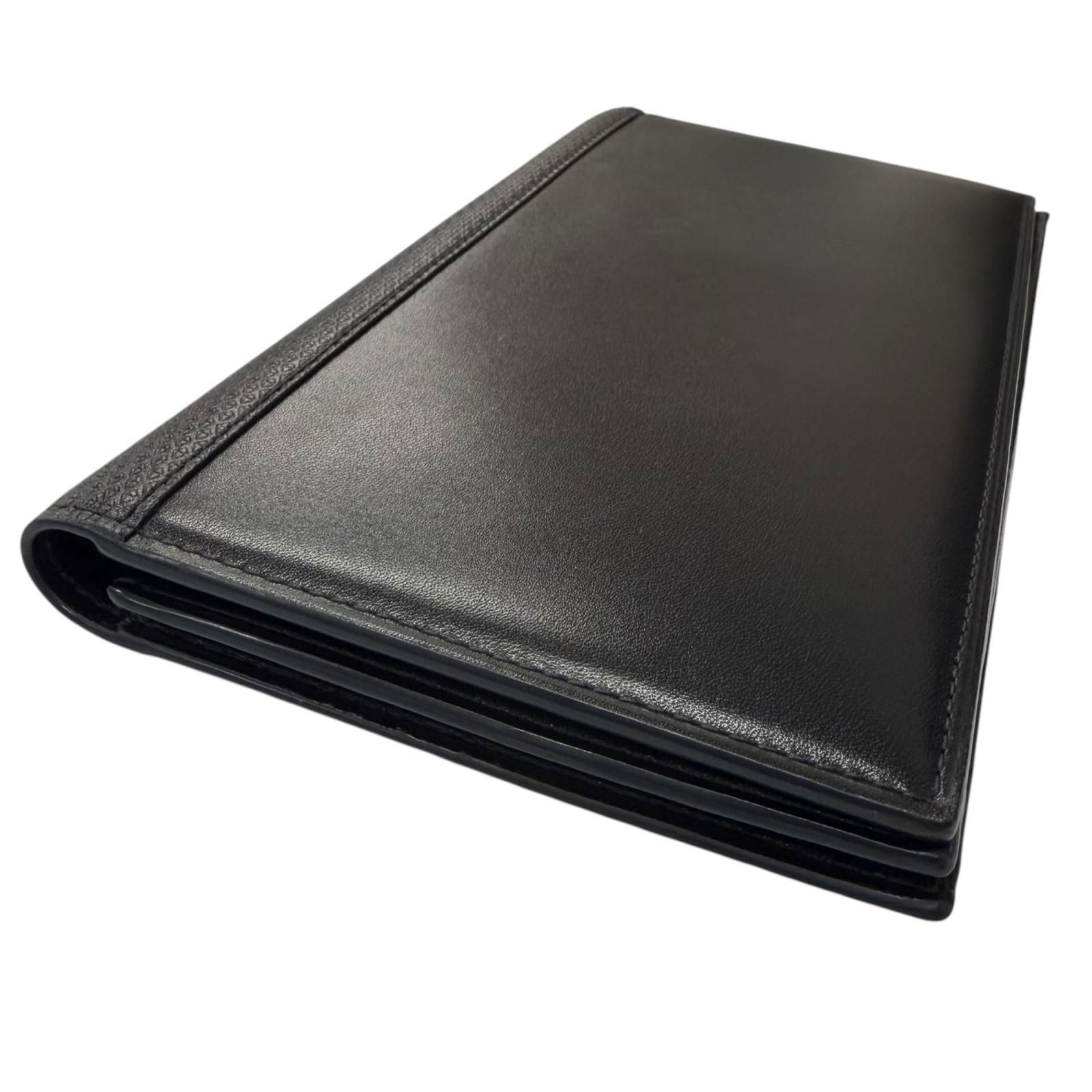 未使用品□John Lobb ジョンロブ Rasp Large Gusset Wallet レザー 二