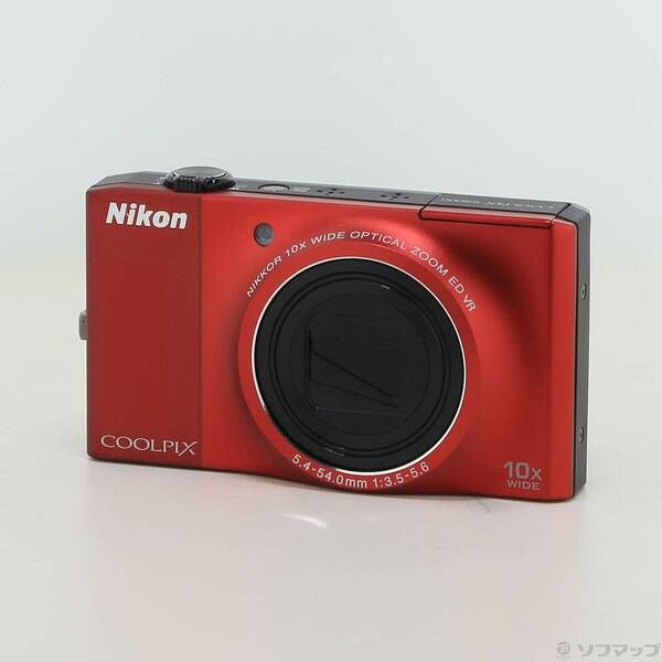 ソフマップ 〔中古品〕 COOLPIX S8000 (1420万画素／10倍ズーム／フレッシュレッド)【297】