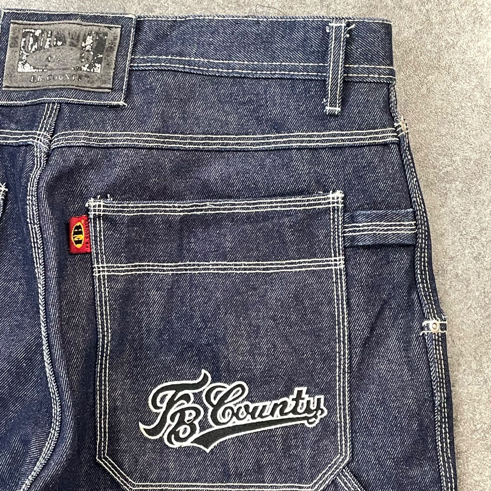 FB COUNTY Denim Buggy Jeans hiphop B-BOY Y2K エフビーカウンティ