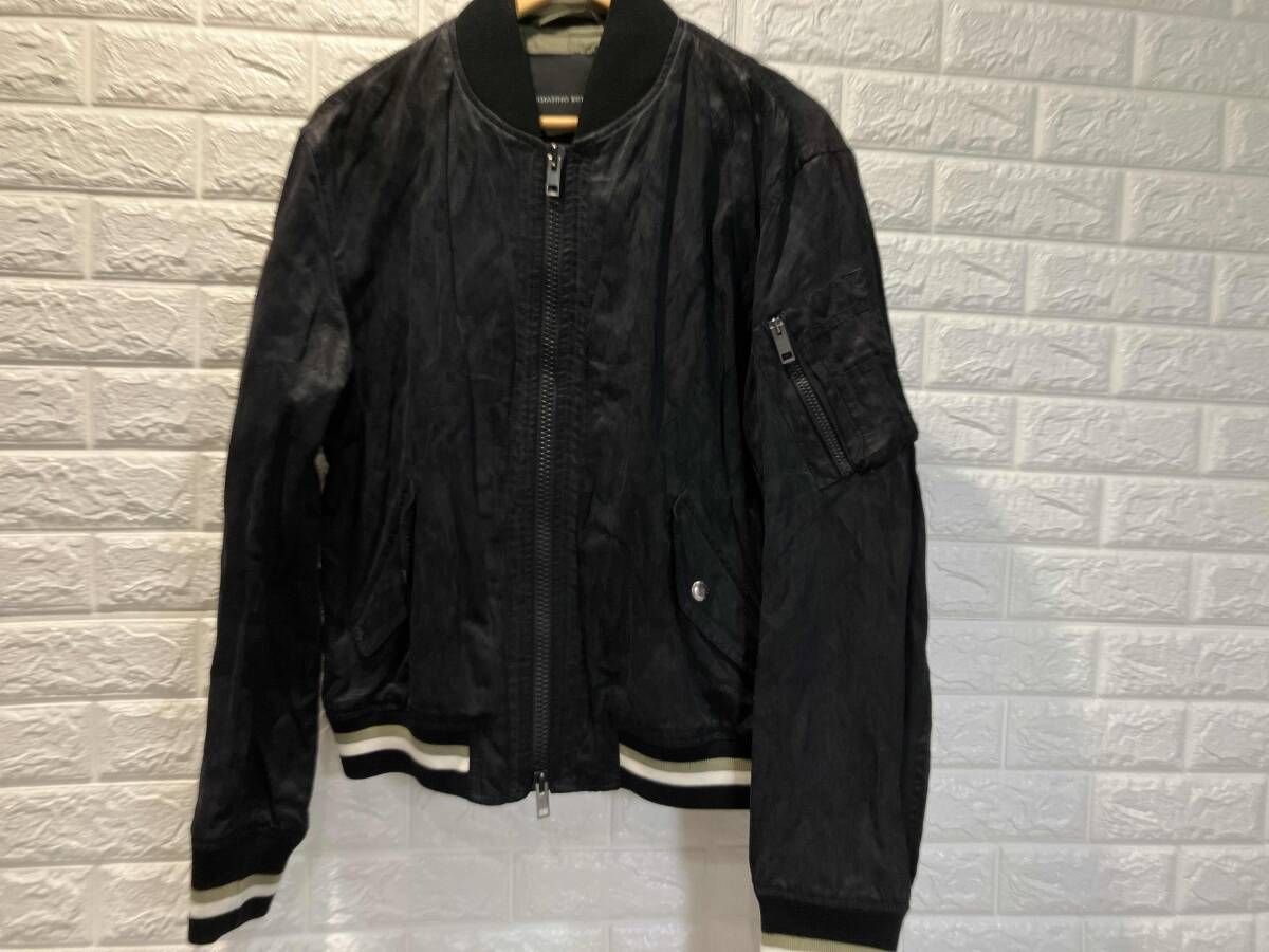 ERMANNO SCERVINOエルマンノ シェルヴィーノ ジャケット ブルゾン U300D507MAZ_MAZ_95708 サイズ50 カラーブラック