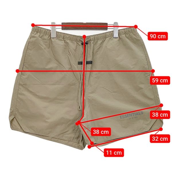 FOG ESSENTIALS FEAR OF GOD エッセンシャルズ VOLLEY SHORTS HARVEST