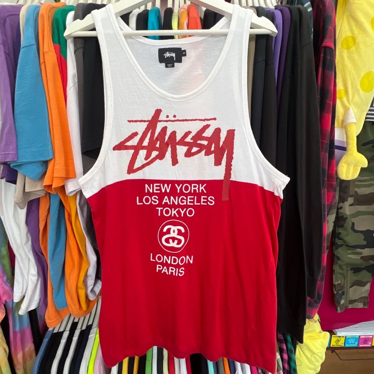 STUSSY City Block Tank Top タンクトップ ステューシー サイズ M 