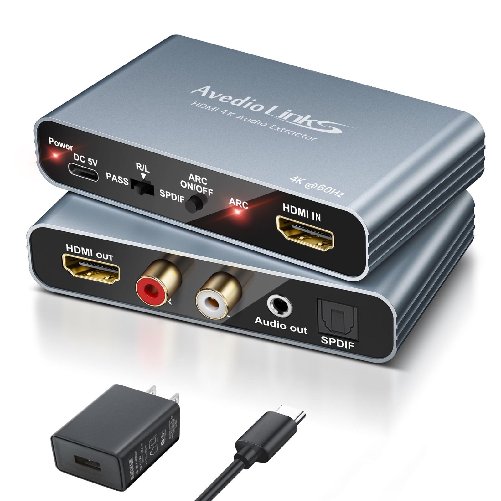 audio HDMI 音声分離器 4K@60Hz PS5対応 ARC CEC - メルカリ