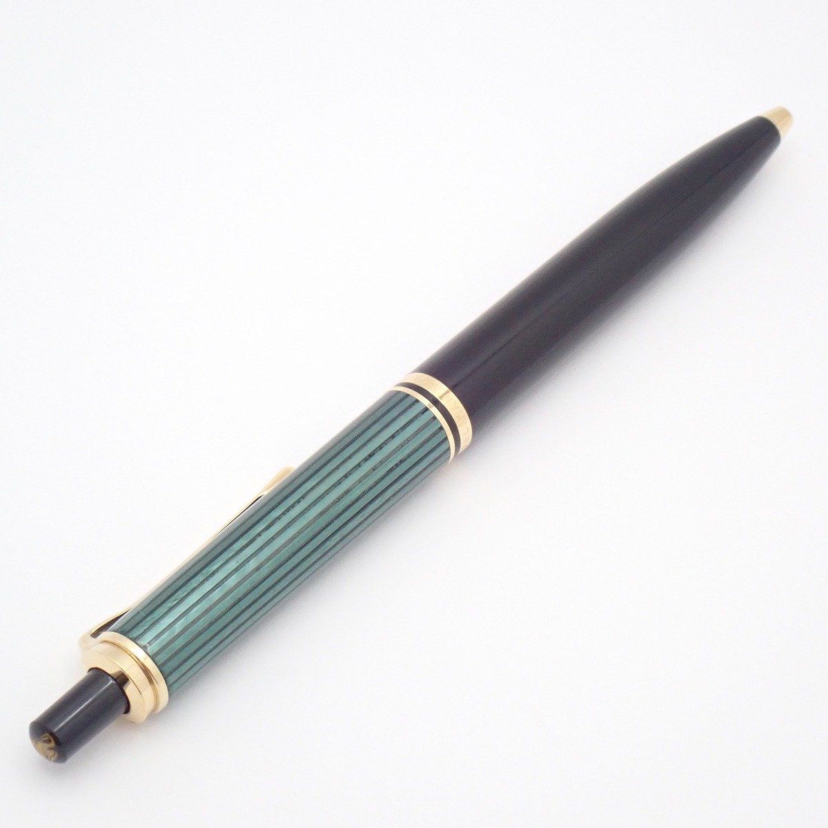 Pelikan ペリカン スーベレーン ボールペン 緑縞 グリーン【いおき質店