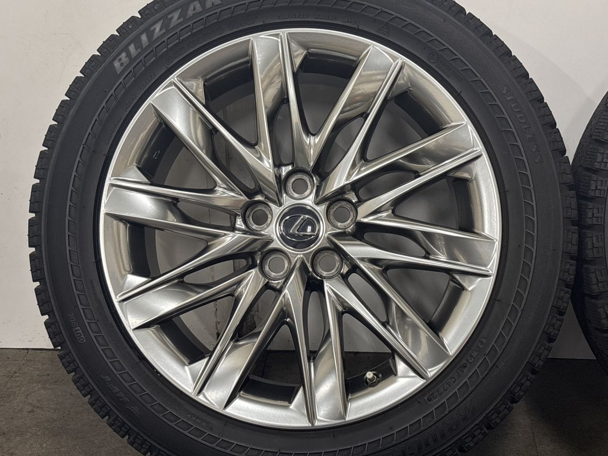 美品 バリ溝】レクサス LS500 バージョンL 純正 19in 8J +25 PCD120