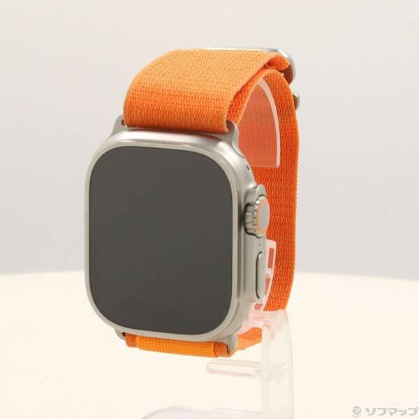 ソフマップ 〔中古品〕 Apple Watch Ultra GPS + Cellular 49mm チタニウムケース オレンジアルパインループ【377】