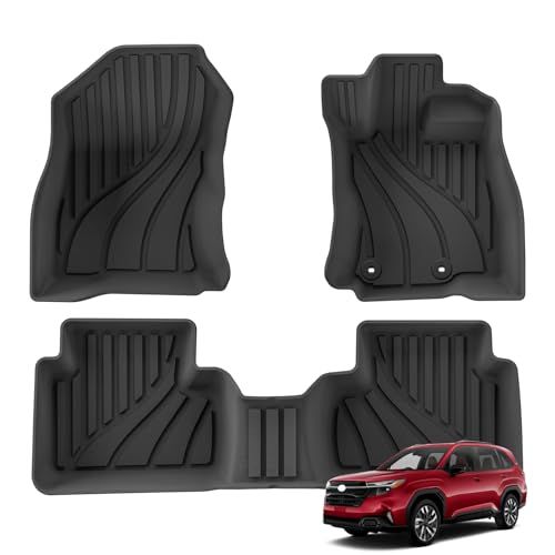 R★R7.4-現行 スバル 新型 フォレスター SL系 専用 フロアマット 立体カーマット FORESTE SL5 2025年4月? 3D カスタムパーツ 車種専用設計 TPE素材 防水性 耐摩擦 耐汚れ 耐候性 難燃性 取付簡単 アクセサリ 6f60c673