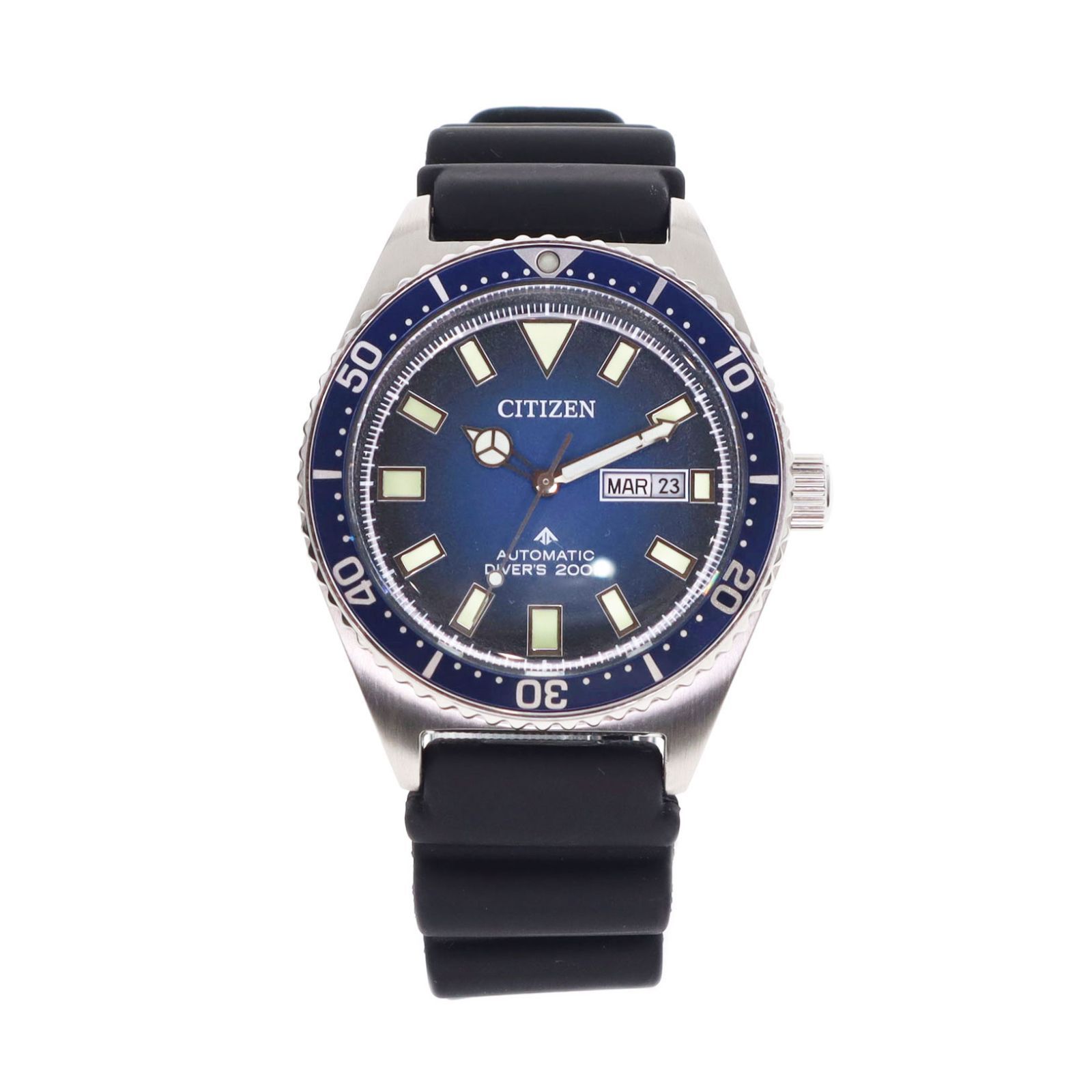 【中古】CITIZEN シチズン NY0129-07L プロマスター ダイバーズ200m 自動巻き 腕時計 メンズ レディース ネイビー