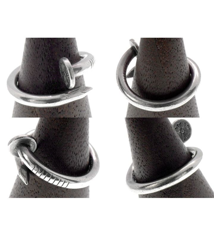 クロムハーツ CHROME HEARTS 【 NAIL FLAT RING 】 ネイル フラット リング 51301 クロムハーツ CHROME HEARTS 【 NAIL FLAT RING 】 ネイル フラット