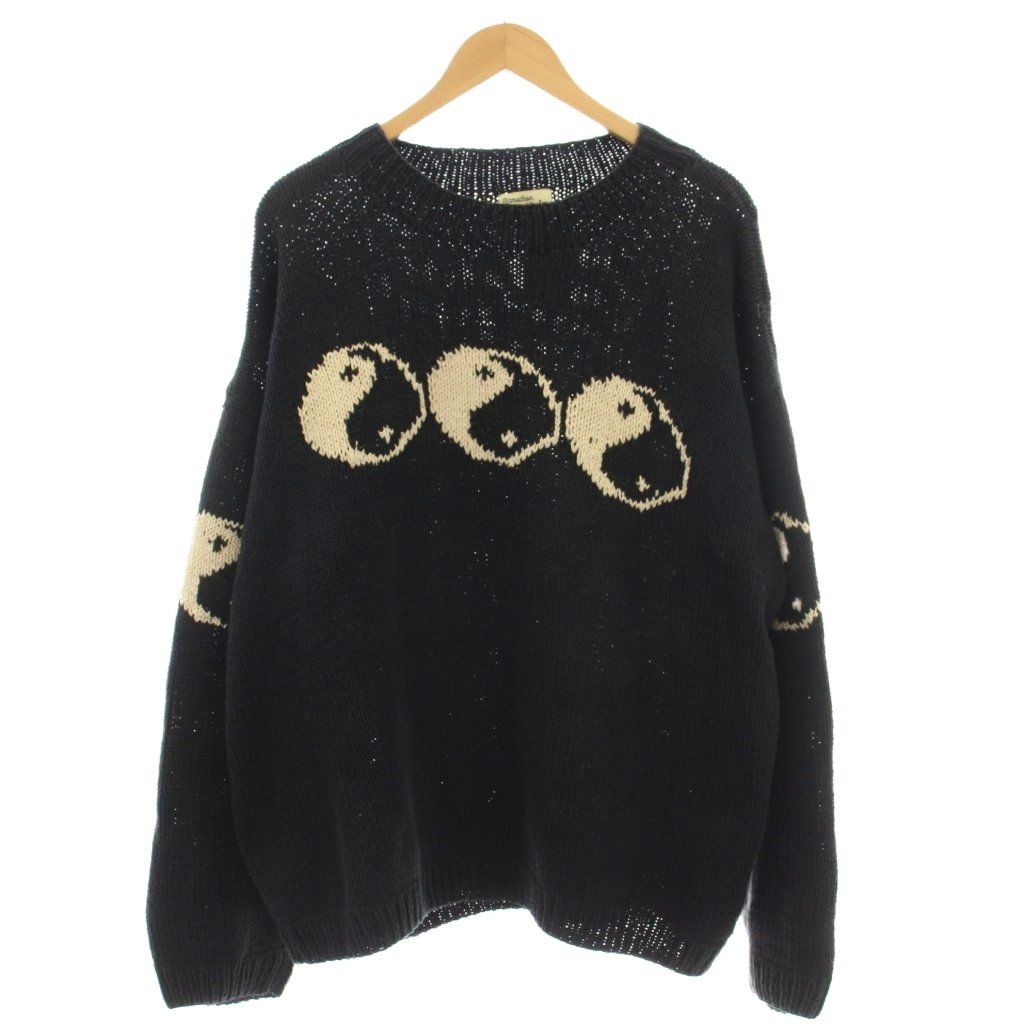 マクマーンウーレン MCMACHAN WOOLEN ニット セーター コットン F 黒 ブラック /☆G35