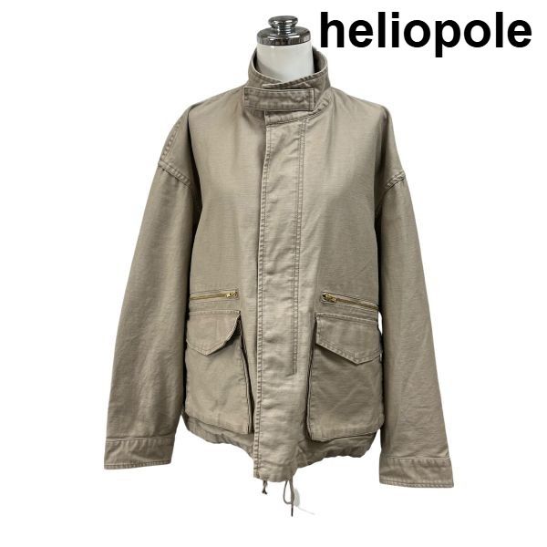 ◇ エリオポール heliopole ミリタリーショートブルゾン 長袖