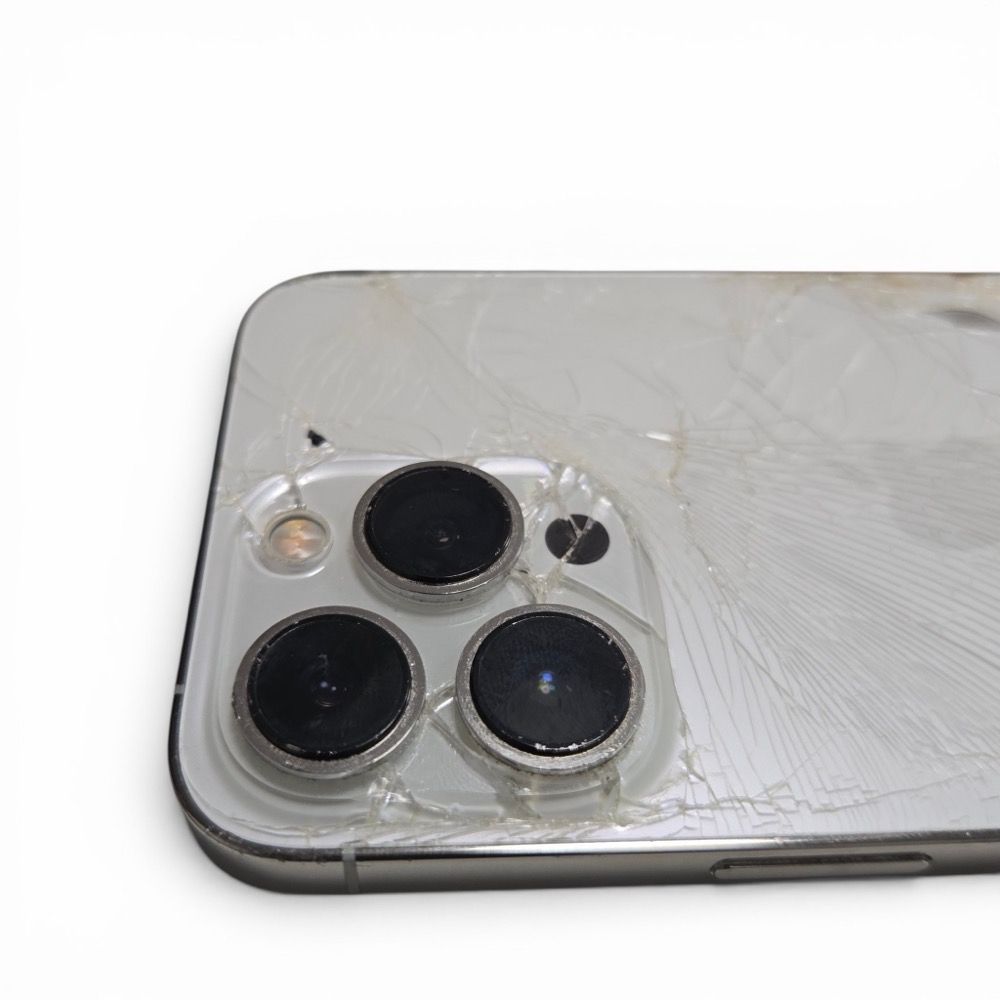 iPhone14pro シルバー ジャンク 部品取り 液晶破損 背面ガラス割れ