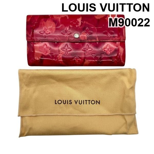 ○ ルイヴィトン LOUIS VUITTON 長財布 ヴェルニ ポルトフォイユサラ