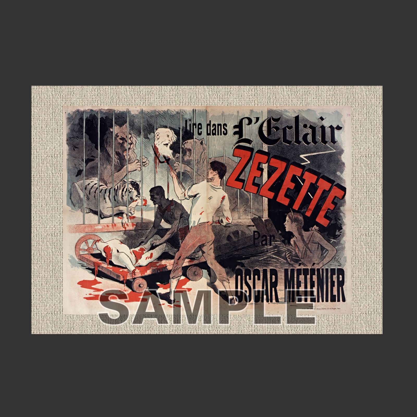 ジュール・シェレ（Jules Chéret） 「 オスカル・メテニエ作 ゼゼット