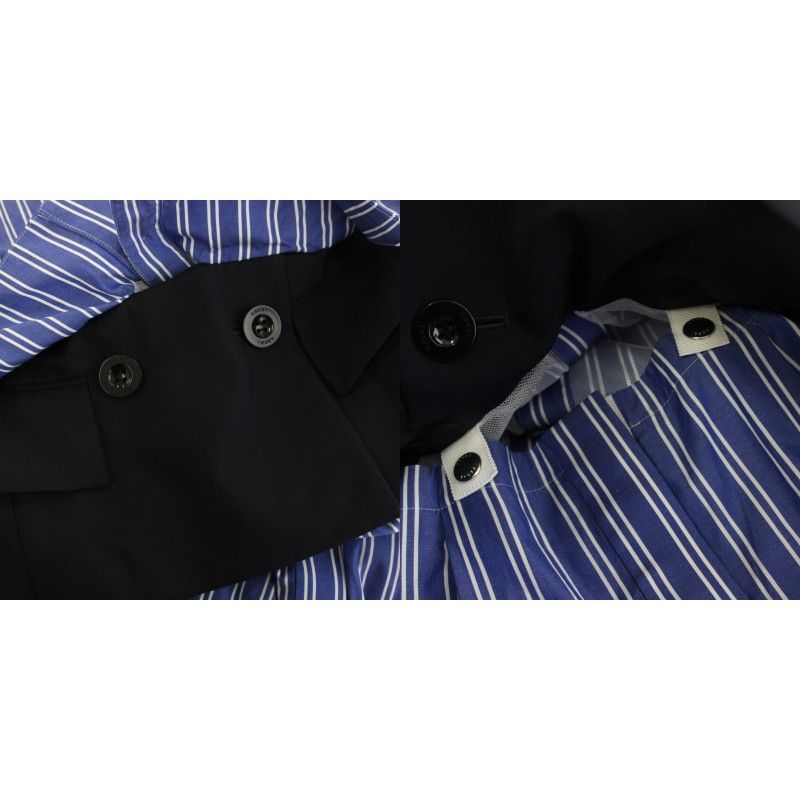 サカイ sacai サテンミックスポプリンドレス シャツワンピース ロング