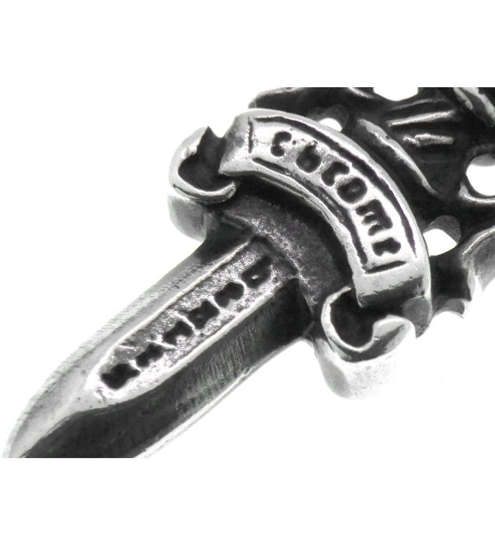 CHROME HEARTS ダガーチャーム ジップ #5 シルバー クロムハーツ