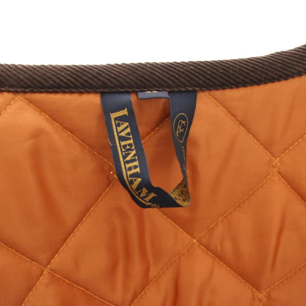 ラベンハム LAVENHAM キルティングベスト 中綿 ウール ヘリンボーン