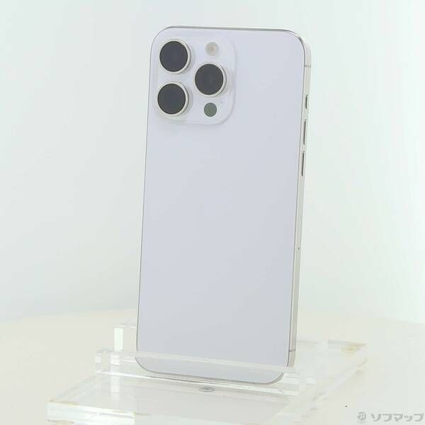 ソフマップ 〔中古品〕 iPhone15 Pro Max 256GB ホワイトチタニウム MU6Q3J／A SIMフリー【377】