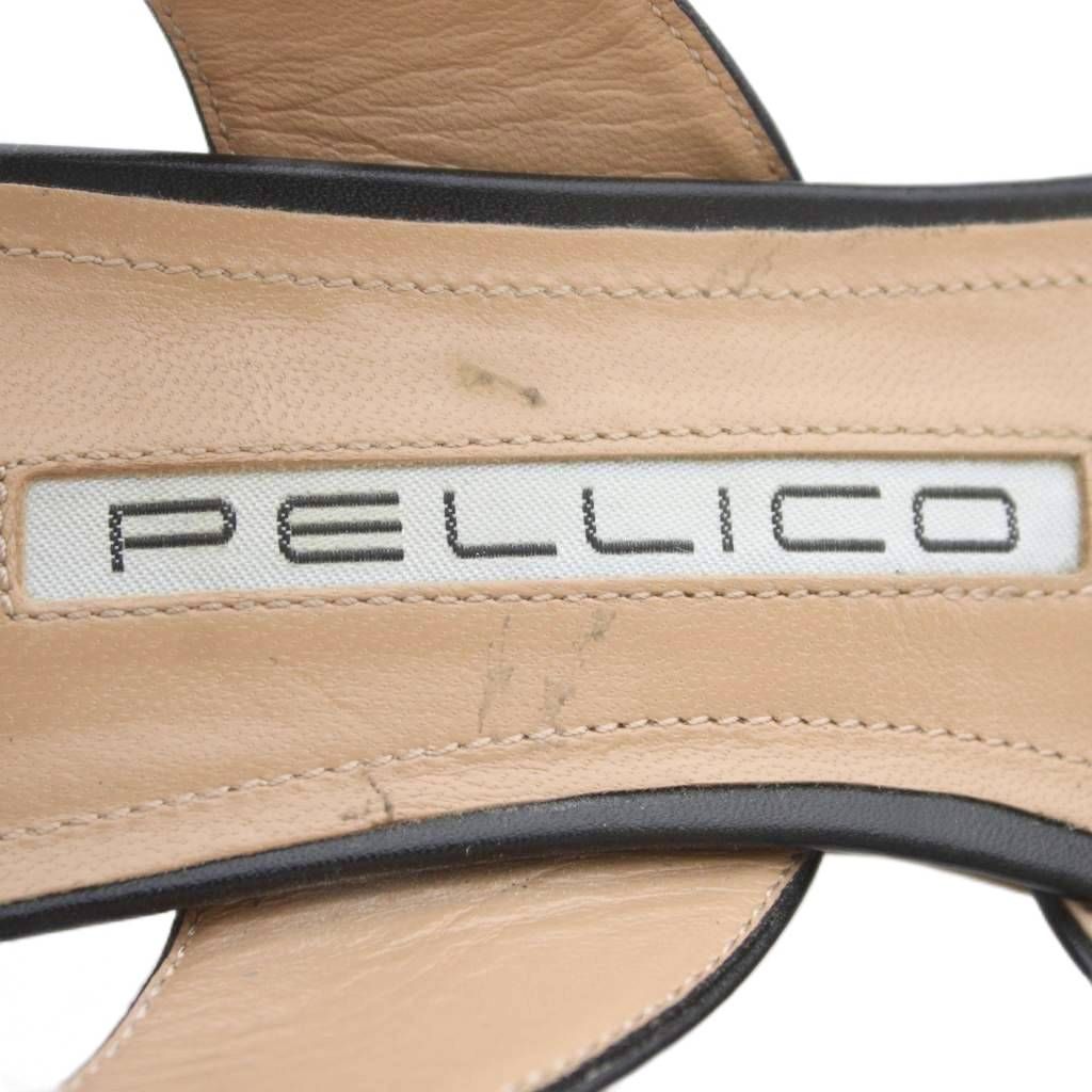 ペリーコ PELLICO サンダル シューズ 37.5 24.5cm 黒 ブラック