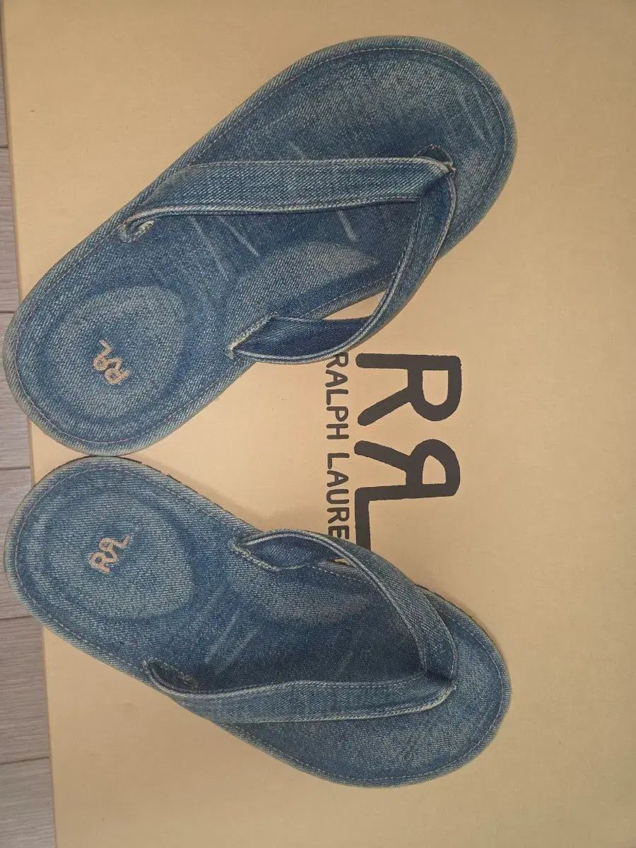 26ss RRL(ダブルアールエル) LEE リー デニム ビーチサンダル 8D 韓国国内正規販売