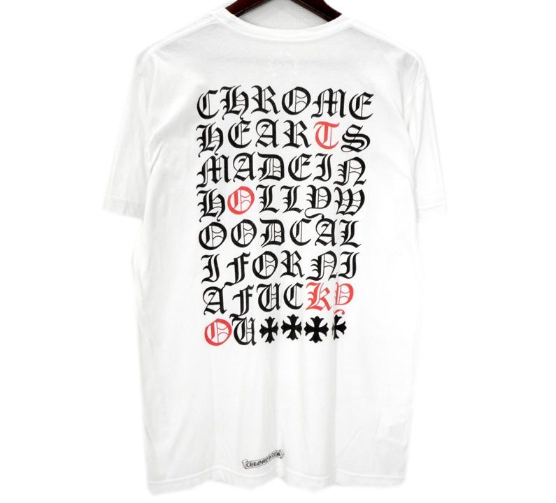 クロムハーツ CHROME HEARTS 【 CH T-SHRT 】 バック 英字 プリント