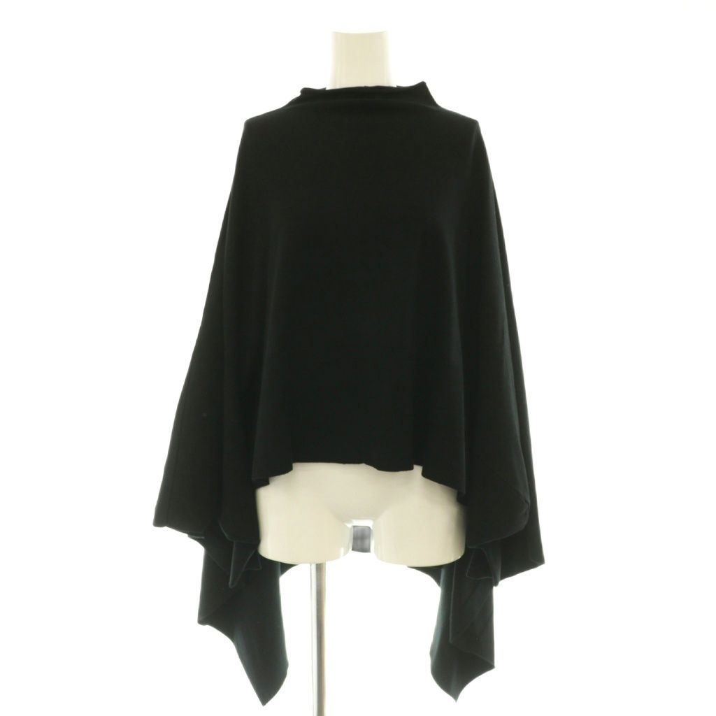 アドーア ADORE 24AW クリアストレッチニット セーター プルオーバー モックネック ドルマンスリーブ 38 黒 ブラック /CX ■OS